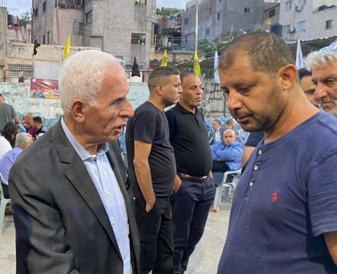 الأحمد يقدم واجب العزاء بالشهيد داوود الزبيدي