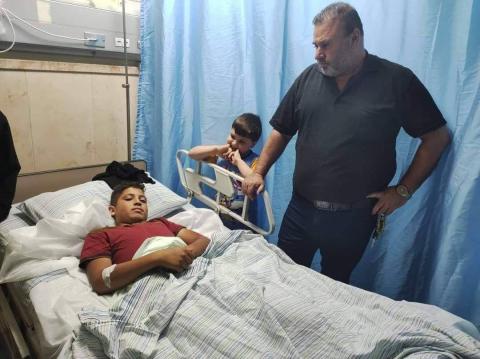 الطفل المصاب أمير خضير والذي تعرض للدهس من قبل مستوطن على مدخل بيتا جنوب نابلس.jpg