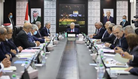 رئيس دولة فلسطين محمود عباس يترأس اجتماع مجلس الوزراء 7.jpg