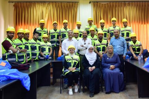 عقد إمتحان إعتماد مشرفي سلامة وصحة مهنية بجامعة بوليتكنك فلسطين