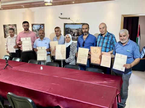 لجنة اللاجئين في المجلس الوطني الفلسطيني تلتقي مجموعة مبادرة كوشان بلدي 1.jpg
