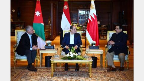 الرئيس عبد الفتاح السيسي يعقد قمة ثلاثية مع ملك البحرين وملك الأردن.jpg