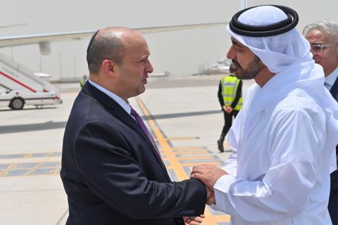 نفتالي بينيت يصل الإمارات