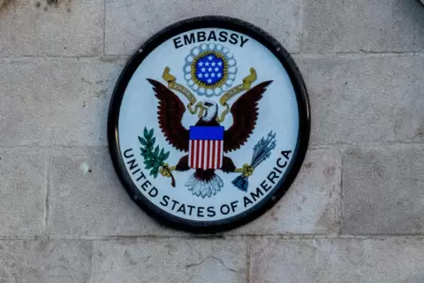 القنصلية الامريكية في وسط القدس ، إسرائيل ، 27 أكتوبر ، 2021