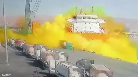 محدث الأردن:  13 وفاة وأكثر من 251 إصابة جراء تسرب غاز سام في ميناء العقبة