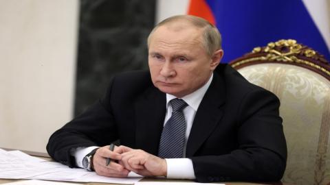 الرئيس الروسي فلاديمير بوتين يترأس هيئة رئاسة مجلس الدولة في الكرملين في موسكو، روسيا في 21 حزيران/ يونيو 2022