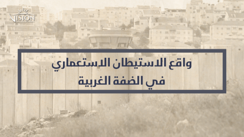 مركز رؤية يطلق حملة للتعريف بالمشروع الاستيطاني في الضفة الغربية