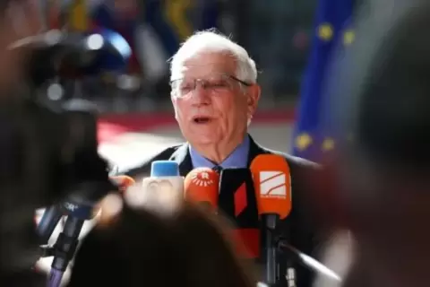 مسؤول السياسة الخارجية في الاتحاد الأوروبي جوزيب بوريل في بروكسل بتاريخ 31 أيار/مايو 2022 afp
