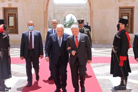 الرئيس محمود عباس، يجتمع مع الملك عبد الله الثاني في العاصمة الأردنية عمّان 2.jpg