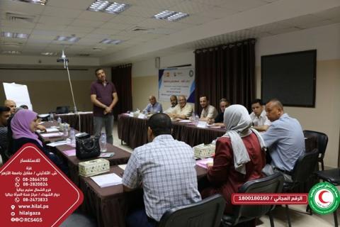 جمعية حيدر عبد الشافي الصحية تختتم تدريب نوعي حول ادماج الرجال وتعزيز  مشاركتهم الايجابية