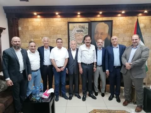 وفد من المجلس التنسيقي للقطاع الخاص وجمعية رجال الاعمال يلتقي بمدير عام المعابر والحدود