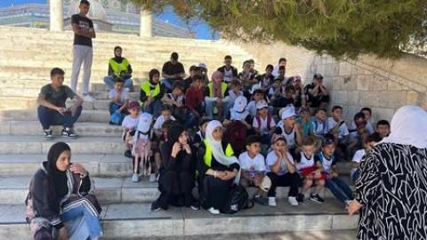 زهرة المدائن تنظم رحلة لمخيم "القدس أحلى " للمسجد الأقصى