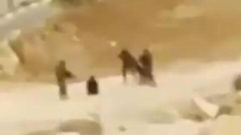 انهالوا بالضرب على فلسطينيين.jpg