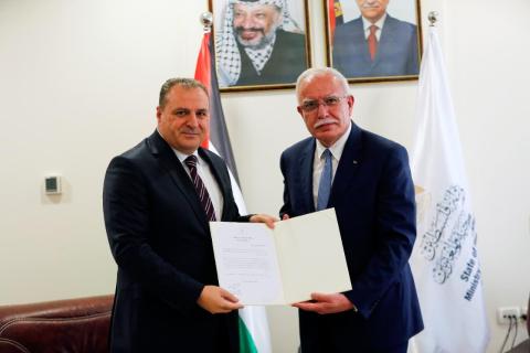 المالكي يتسلّم أوراق اعتماد سفير المملكة الأردنية الهاشمية.jfif