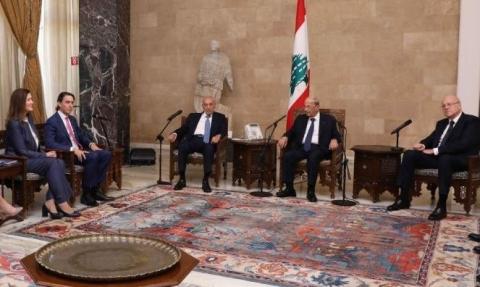 لقاء هوكستين مع عون ميقاتي وعون وبري ( Getty Images).jpg