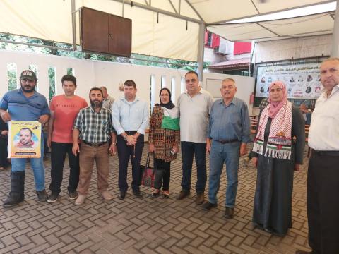 التجمع الفلسطيني للوطن والشتات يشارك في وقفة اسناد وتضامن مع الأسرى.jpg