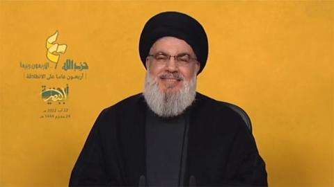كلمة الأمين العام لحزب الله اللبناني حسن نصرالله خلال مهرجان أقامه حزب الله بمناسبة مرور 40 عاماً على انطلاق مسيرته.png