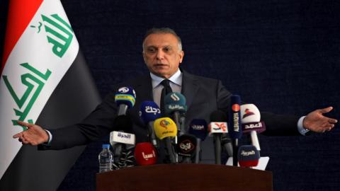 رئيس الوزراء العراقي مصطفى الكاظمي. (رويترز).jpeg