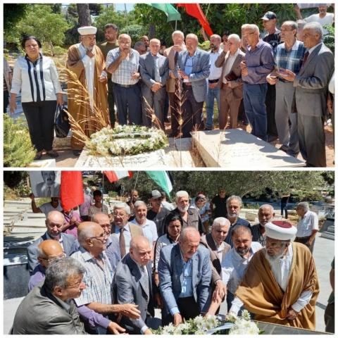 الجبهة الديمقراطية: وقفة وفاء في ذكرى رحيل القائد ابو عدنان قيس وشهداء مخيم تل الزعتر