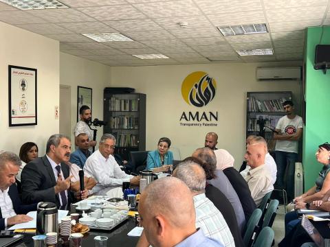 جلسة النقاش  بعنوان: "واقع المساءلة على المؤسسات التي تم اتباعها للرئيس"