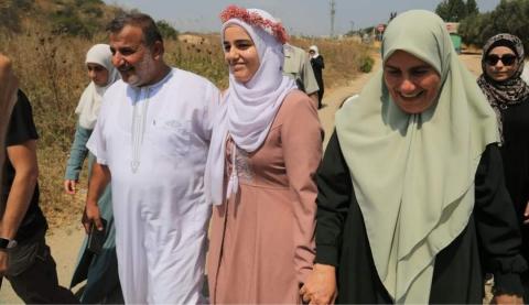 الطالبة آمنة اشتية حرة بعد 6 شهور من الاعتقال  3.jpg