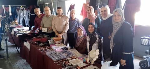لجنة ذوي الإعاقة في التجمع الفلسطيني للوطن و الشتات تشارك في معرض البازار التراثي
