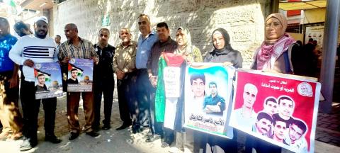 التجمع الفلسطيني للوطن و الشتات في وقفة دعم وإسناد للأسرى و الأسيرات و مع الأسيرأبو حميد.jpg