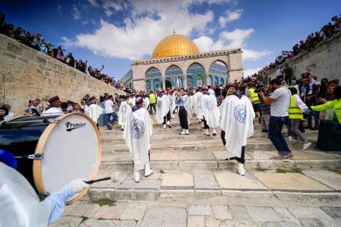 الاحتفال بذكرى المولد النبوي في القدس المحتلة .. تصوير - وفا