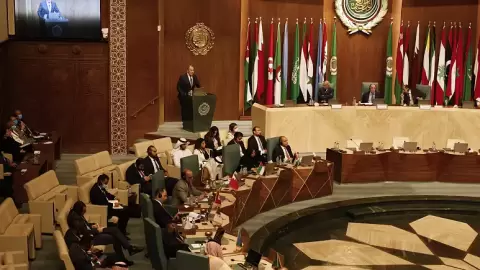 إجتماع جامعة الدول العربية في القاهرة في 24 يوليو 2022. أ ف ب.webp