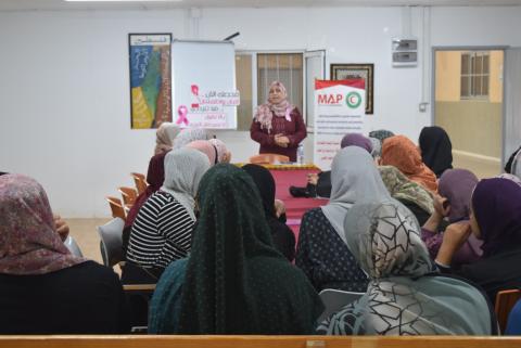 جمعية عبدالشافي الصحية والمجتمعية تنفذ العديد من الورشات حول سرطان الثدي في أكتوبر الوردي