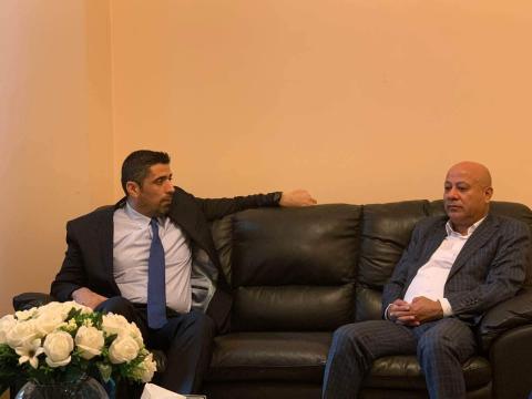 د. ابو هولي يبحث مع رئيس لجنة الحوار اللبناني الفلسطيني ازمة الأونروا المالية وتعزيز التشاور في قضايا اللاجئين 3.jpg
