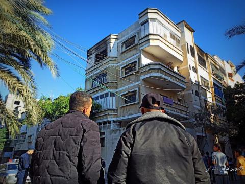المنزل الذي وقعت به الفاجعة شمالي قطاع غزة..jpg