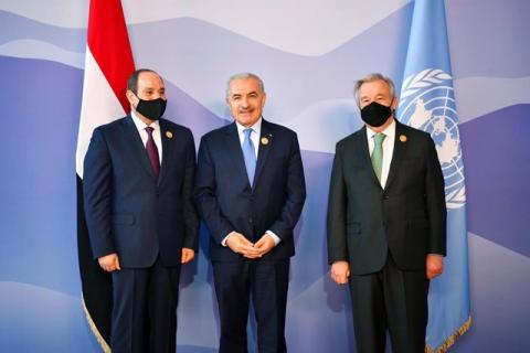 اشتية يشارك في قمة المناخ في شرم الشيخ COP27