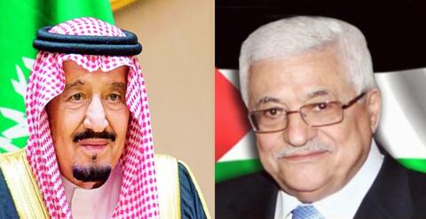 الرئيس عباس يهنئ خادم الحرمين الشريفين وولي عهده.jpg