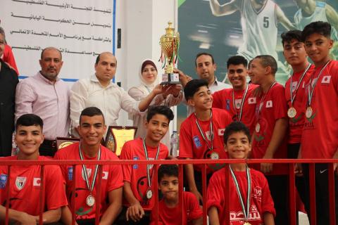 الأولمبية تتوج فريقي الفتيان والفتيات بالنادي الأهلي بكأسي بطولة "الدوج بول"