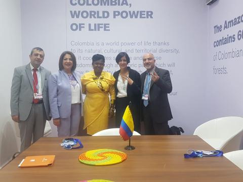 التميمي تلتقي نائبة الرئيس الكولومبي ووزيرة البيئة الكولومبية في مؤتمر تغير المناخ بشرم الشيخ