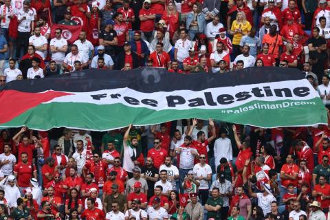 مشجّعو منتخب #تونس خلال المباراة أمام #أستراليا.
