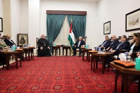 أبومازن: الوجود المسيحي هو أصل في فلسطين والأراضي المقدسة