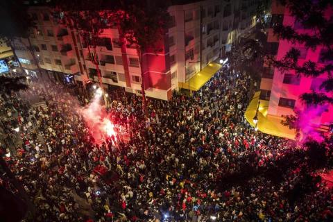 احتفاء عربي واسع بتأهل أسود الأطلس _ الصور (غيتي إيميجيز) 6.jpg