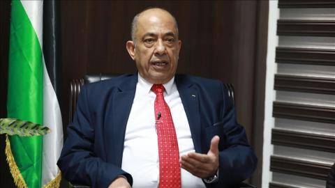 وزير العدل الفلسطيني محمد الشلالدة في مقابلة مع الأناضول.jpg