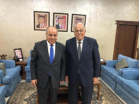 د أبو زهري يلتقي وزير التربية الأردني ويبحث معه آفاق التعاون المشترك على المستوى التعليمي