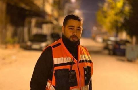 المسعف في الإغاثة الطبية حمزة أبو حجر.jpg