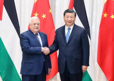 لقاء قمة للرئيسين الصيني والفلسطيني