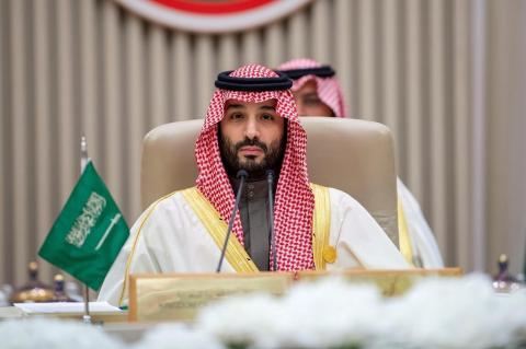 ولي العهد السعودي، رئيس مجلس الوزراء الأمير محمد بن سلمان، خلال ترؤسه الاجتماع (تصوير- واس).jpg