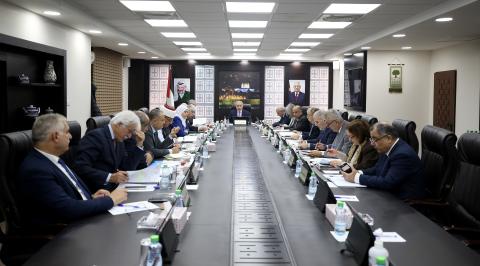 مجلس الوزراء الفلسطيني: المصادقة على عدد من المشاريع التنموية في مجالات الطرق والطاقة وإنشاء المباني