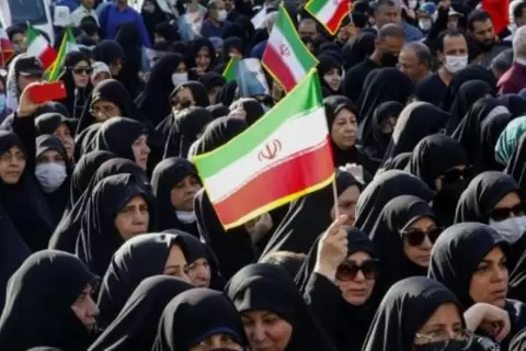 أرشيفية لإيرانيات يتظاهرن دعما للحكومة في طهران afp.webp