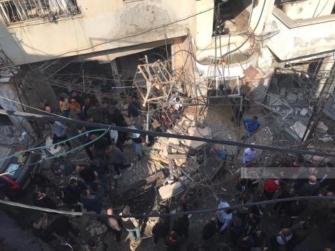 جيش الاحتلال يفجر منزل اثناء اجتياحه مخيم جنين 2.jpg