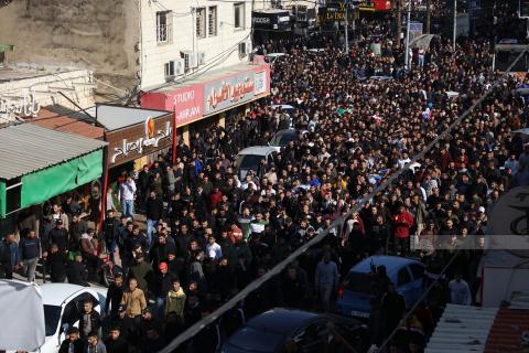 الآلاف يشيعون جثامين الشهداء التسعة في موكب جنائزي مهيب بمدينة جنين 3.jpg