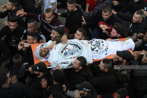 الآلاف يشيعون جثامين الشهداء التسعة في موكب جنائزي مهيب بمدينة جنين 12.jpg