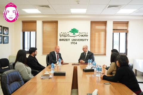 مؤسسة مريم ومستشفى الأغوستا فكتوريا يوقعون مذكرة تفاهم مع جامعة بيرزيت